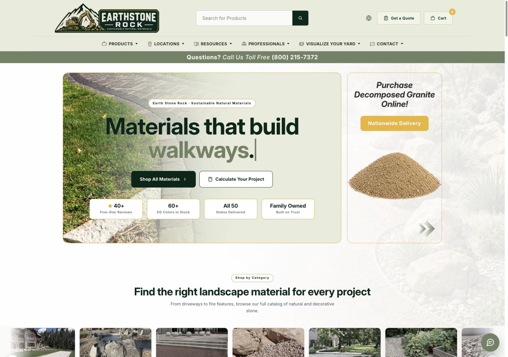 Earth Stone Rock website